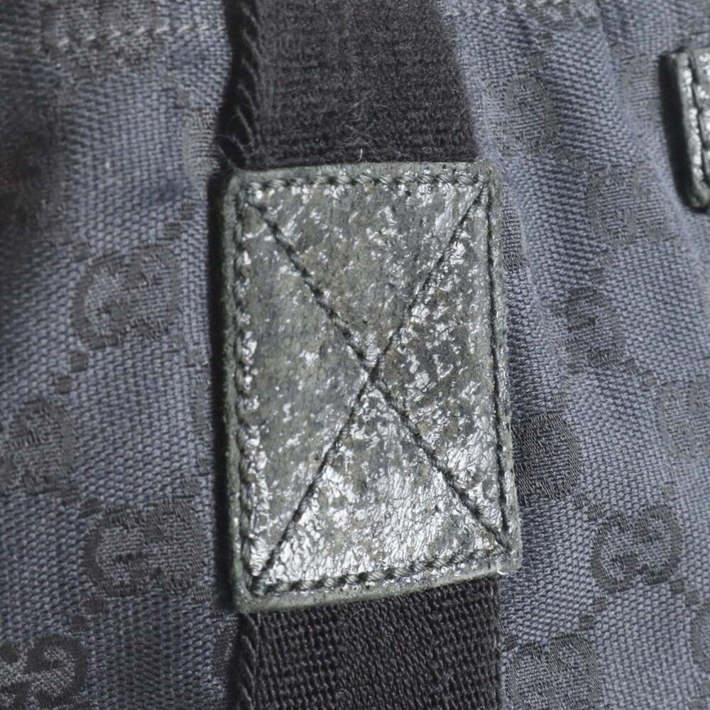 Gucci GG Canvas 189669 Leather Tote Bag Shoulder Black Men's - Picture 11 of 15